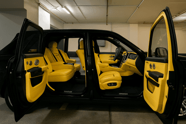 Jeep interior after detailing