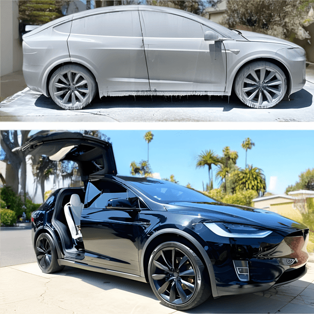 Mercedes ML SUV after detailing